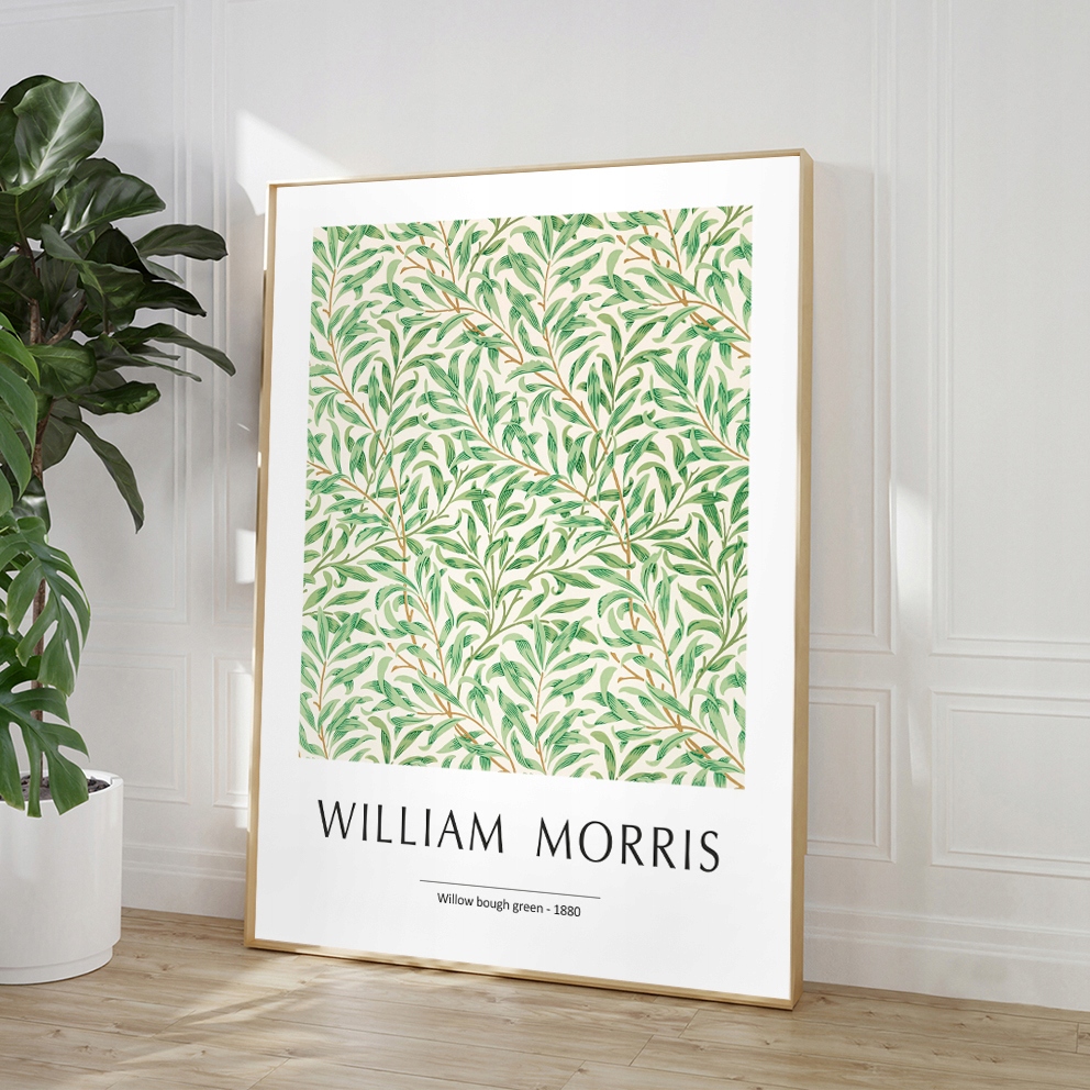 WILLIAM MORRIS WILLOW BOUGH GREEN PLAKAT 30x40cm #297 Marka KMBpress
