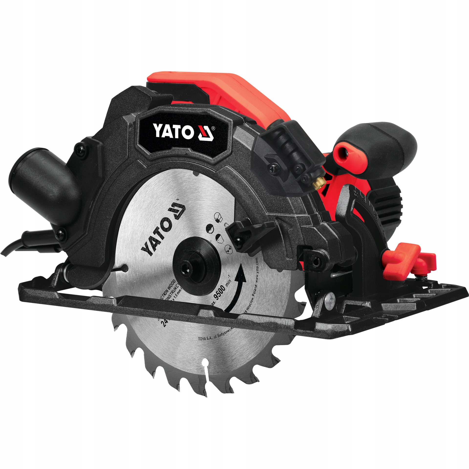 Kotoučová Pila 185 MM 1500 W Pro Ruční Řezání Dřeva, Přesná Yato