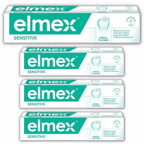 Pasta do zębów Elmex Sensitive z aminofluorkiem x4