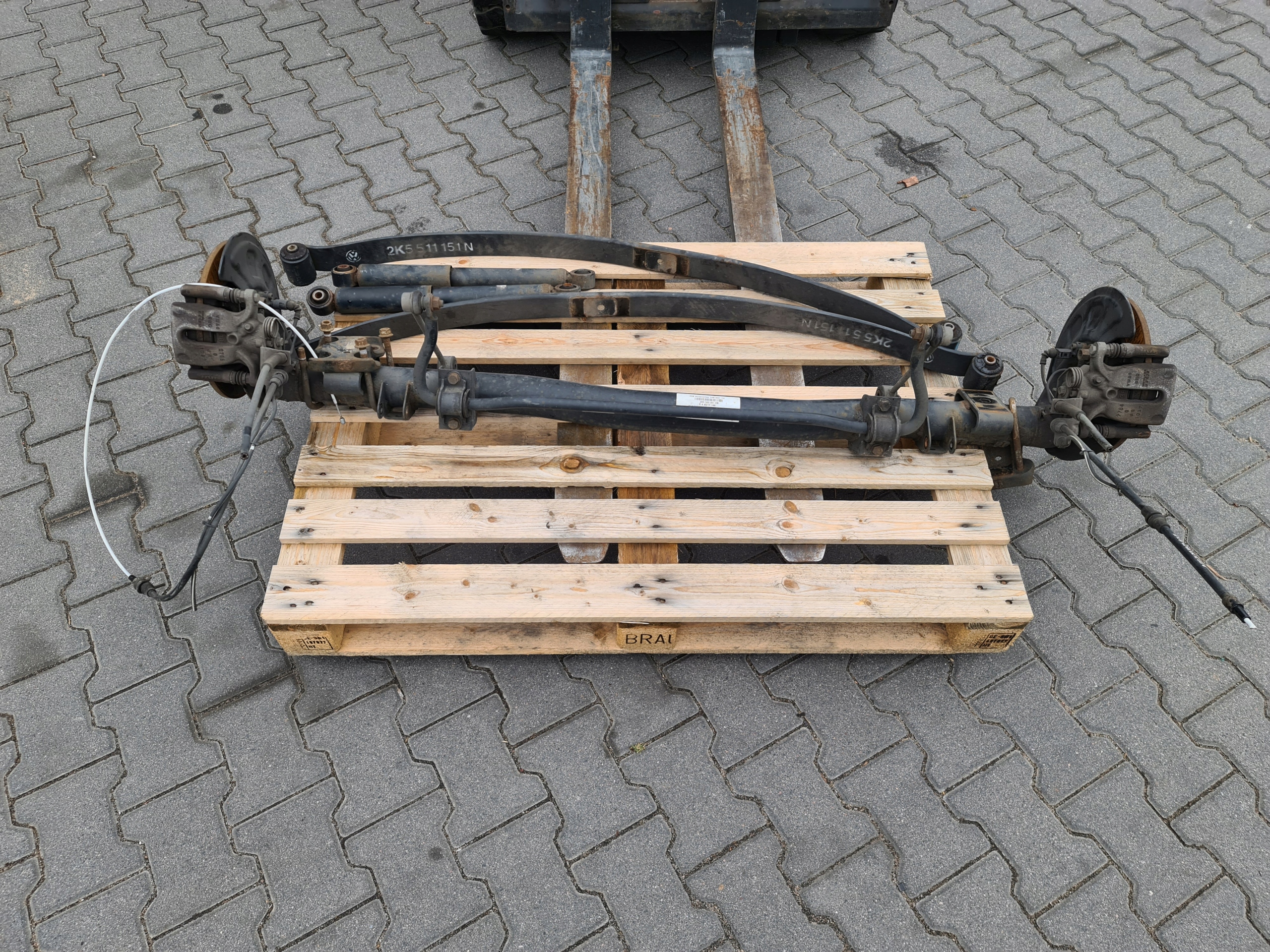 2K5500051CB 2K5511151N - CADDY 2K5 ЗАДНЯЯ ПОДВЕСКА БАЛКА РЕССОРЫ 25K500051