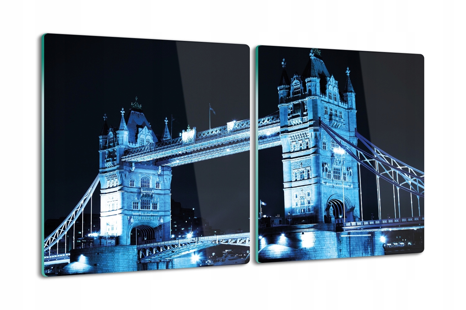 skleněná deska 2x40x52 dvojitá Tower Bridge Londýn