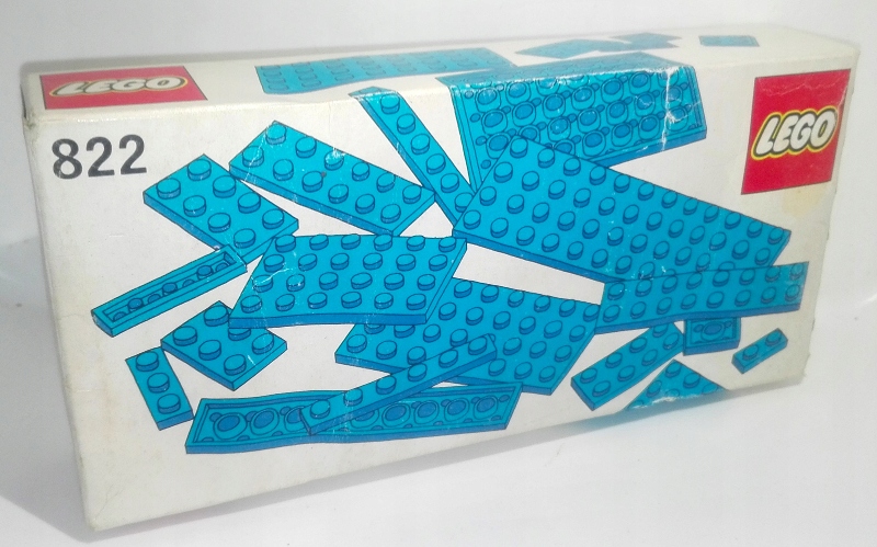 nový Lego 822 Blue Plates Parts Pack Modré dlaždice Misb 1980