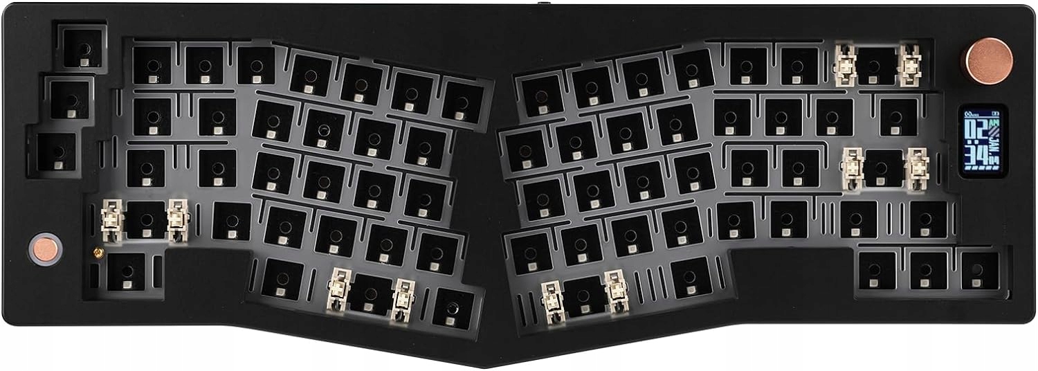 Mechanická klávesnice Diy Cidoo ABM066 Black Hot Swap Wireless Rgb displej