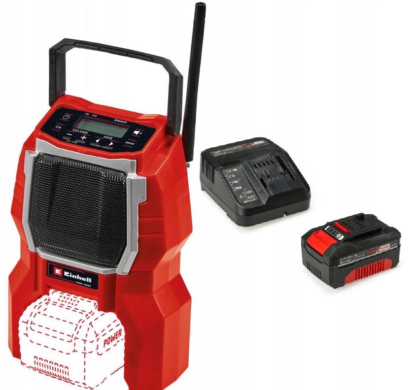 Einhell Radio Einhell Aku Tc-ra 18 Li Bt 3408017 Set Akumulátor 4,0AH