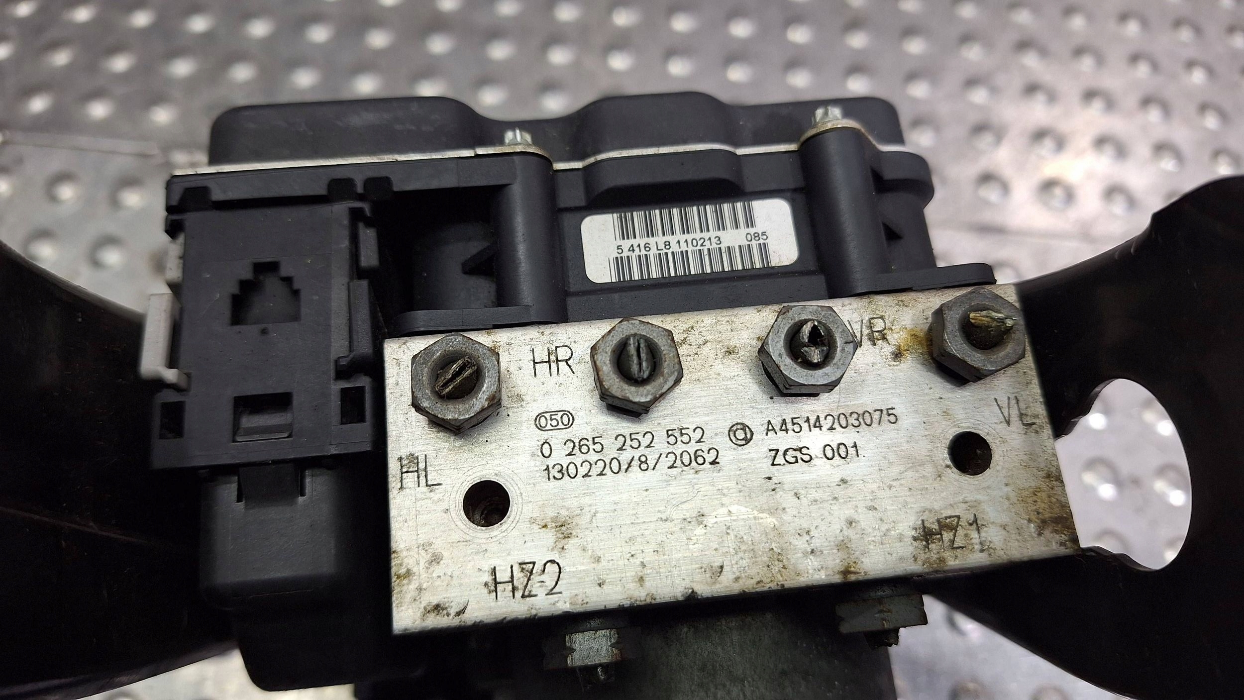 pump control unit ABS A4514203075 0265252552 SMART FORTWO 451