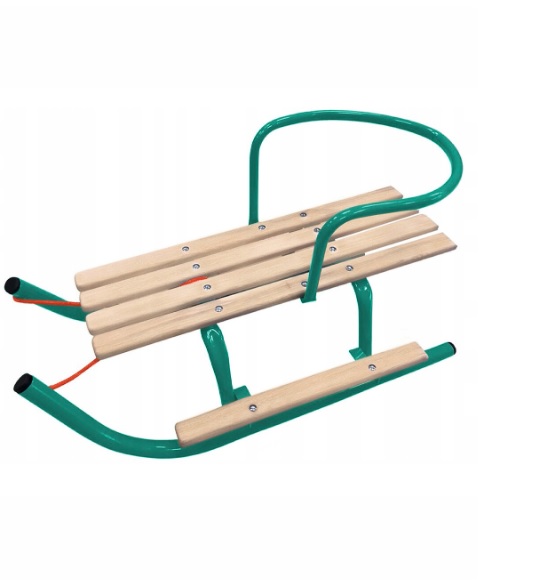 Solidne Sanki spacerowe z oparciem