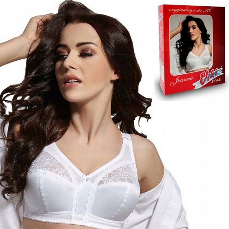 

Biustonosz Viki 577 Joanna sexy miękki biały 90K