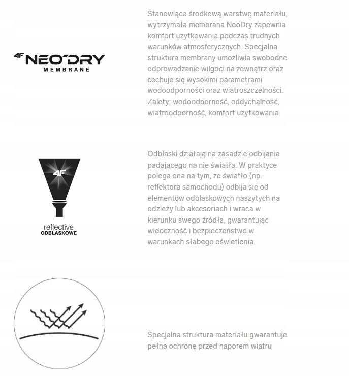 4F KURTKA SOFTSHELL DAMSKA GRANATOWA SFD001 r.M Odcień granatowy