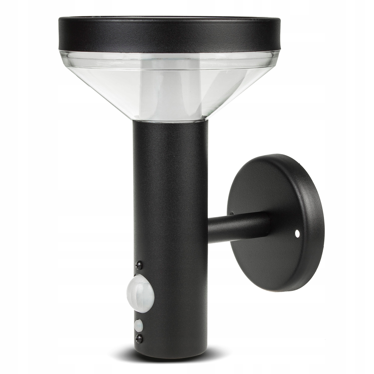 SOLARNA LAMPA LED Z CZUJNIKIEM RUCHU ZMIERZCHU Kolor czarny