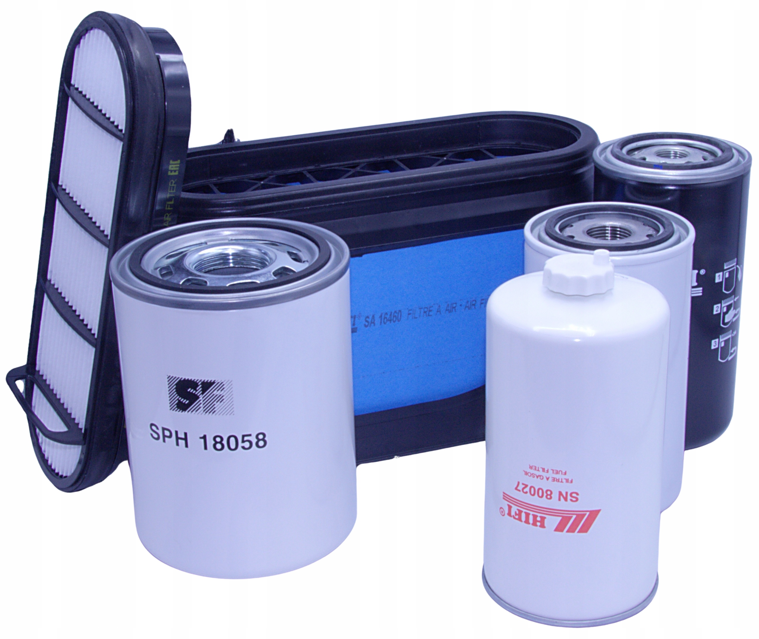 Filtry Merlo Roto 45.21 Mcss – vzduch, olej, palivo, hydraulické – sada