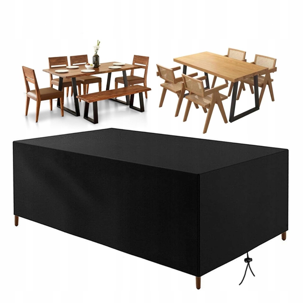 Obal na zahradní nábytek pro židle a stůl, voděodolná plachta 213 × 132