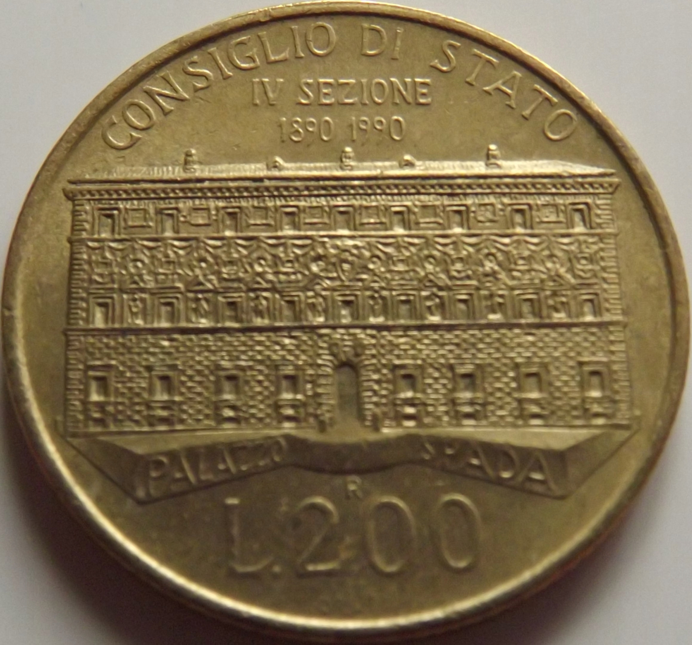 Włochy 200 Lirów 1990 st. 2