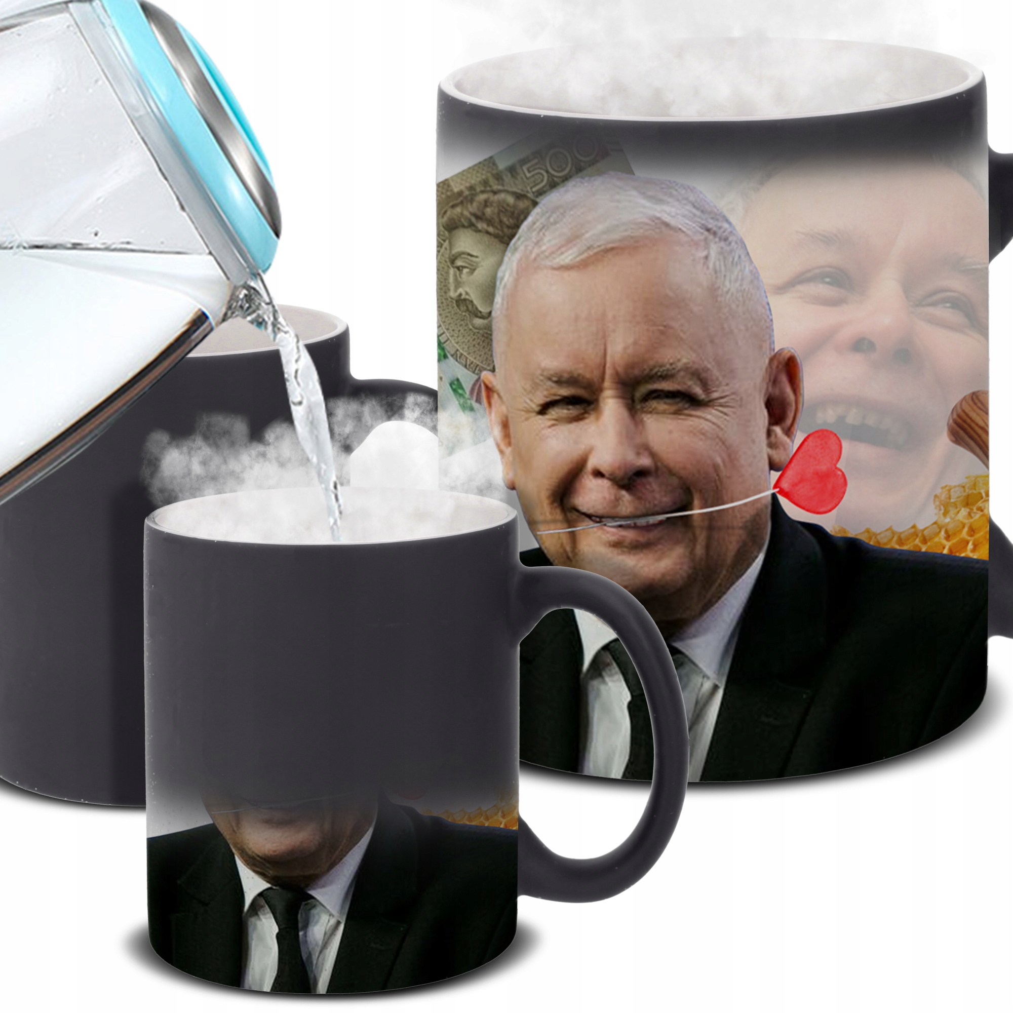 

Kubek Magiczny Kochany Prezes Jarek Kaczyński MIX