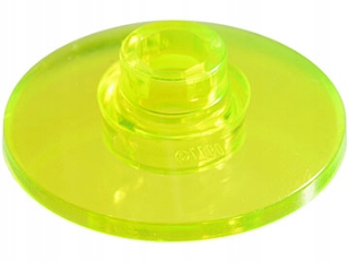 

Lego 4740 Dysk 2x2 neongreen trans NOWY(1g) 1 szt.