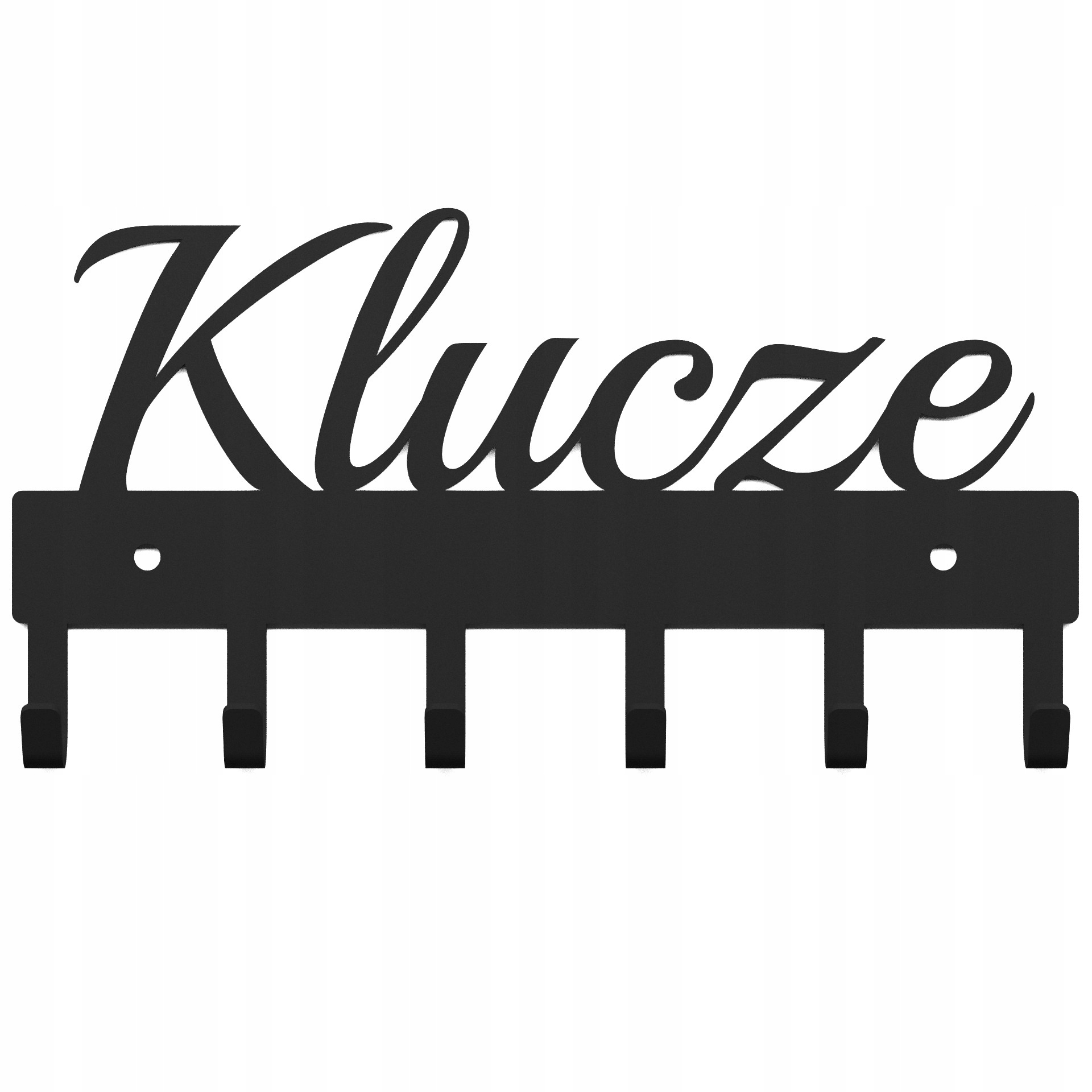 

Metalowy wieszak na klucze 6 haczyków jakość