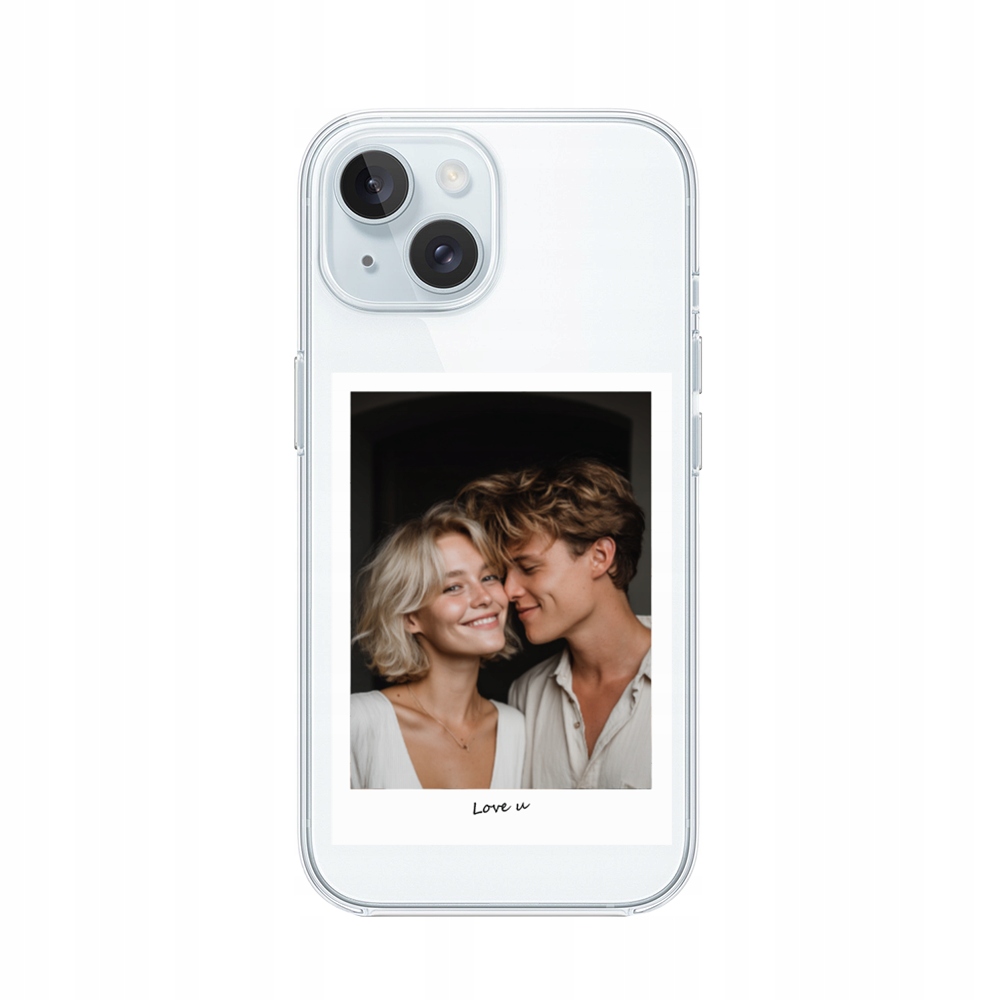 Etui do iPhone 15 Plus personalizowane, Polaroid z własnym zdjęciem