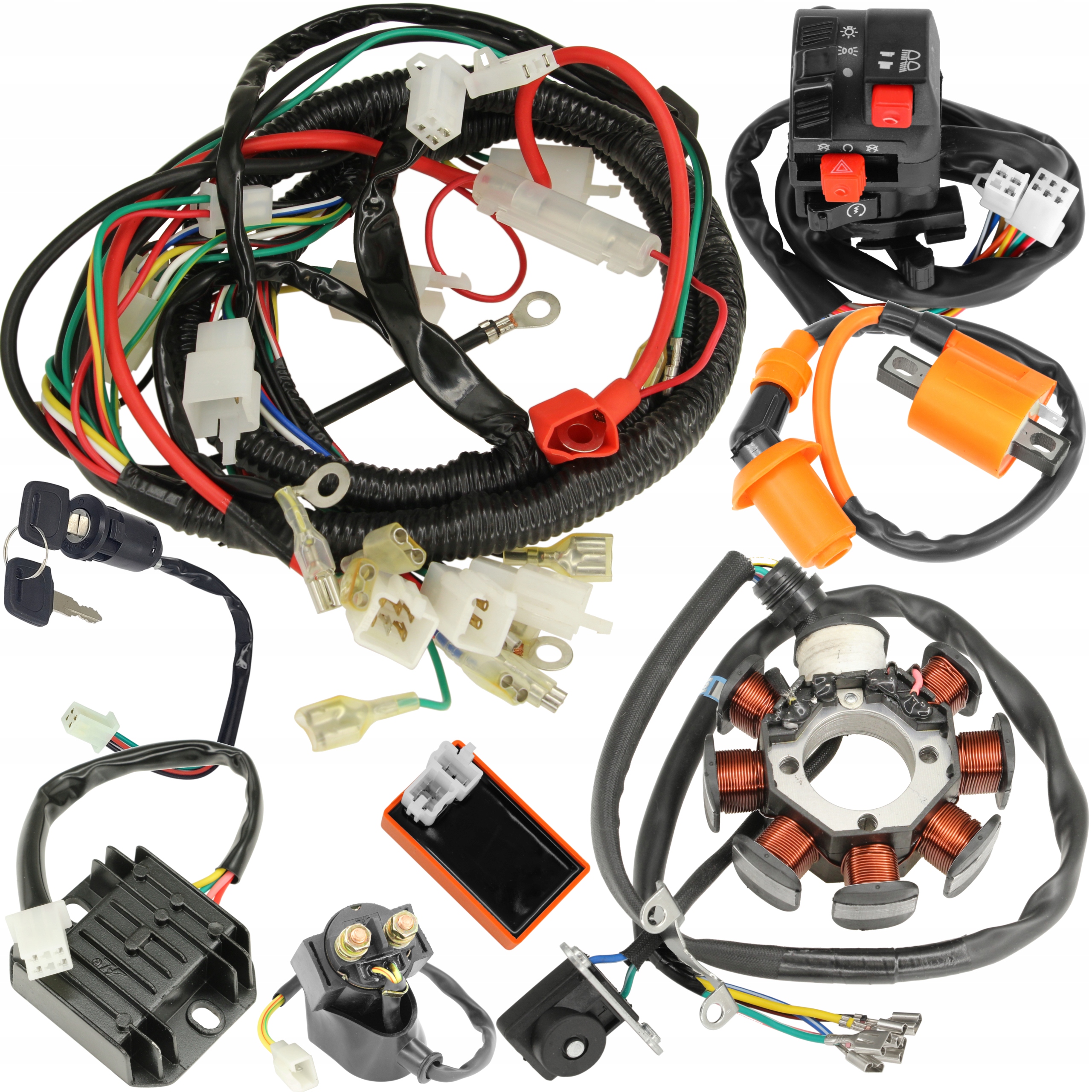 Elektrická instalace Svazek Cívka Modul sada Atv Quad Bashan Eagle 200 250