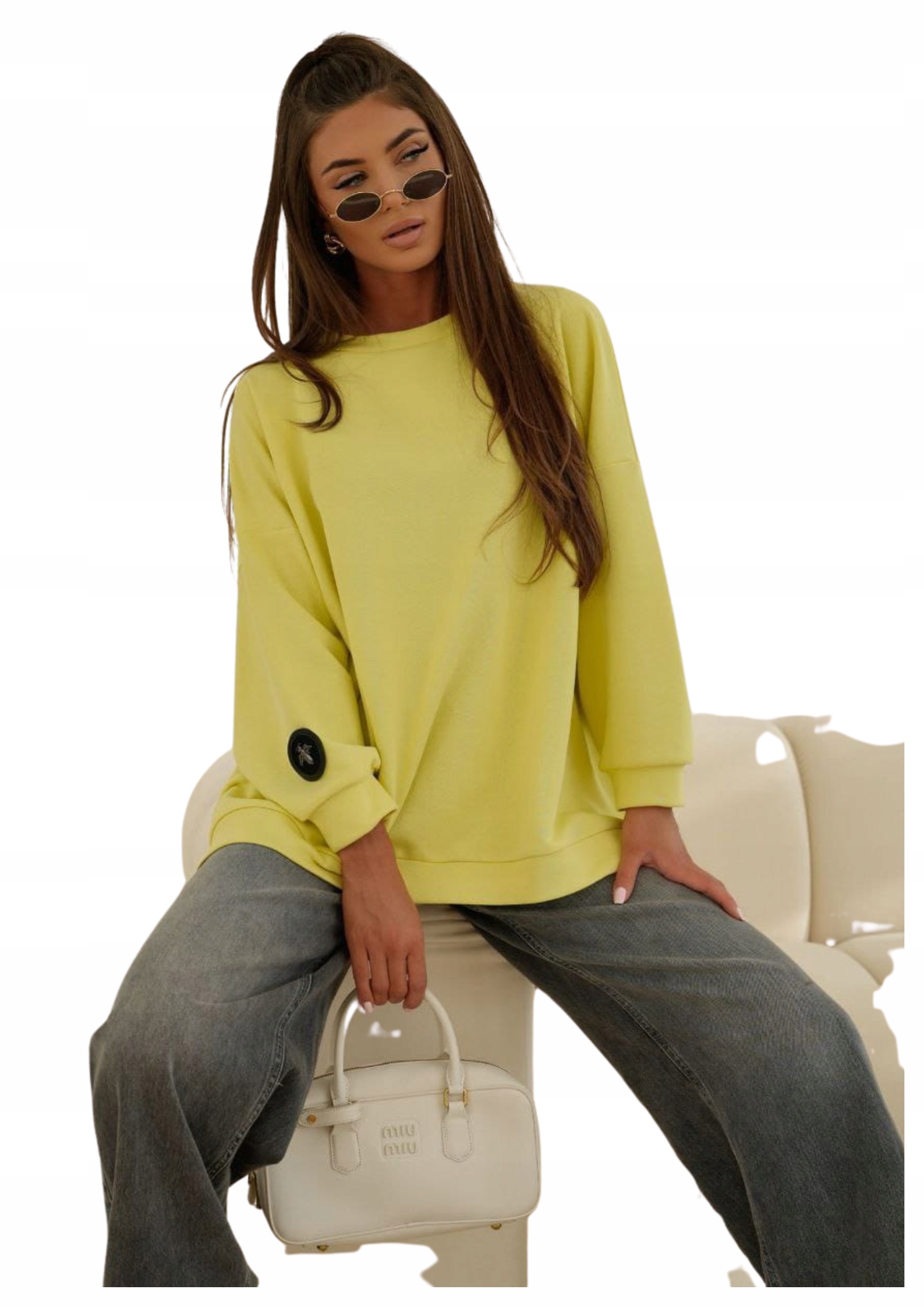 Mikina s mouchou Me Gusta žlutá