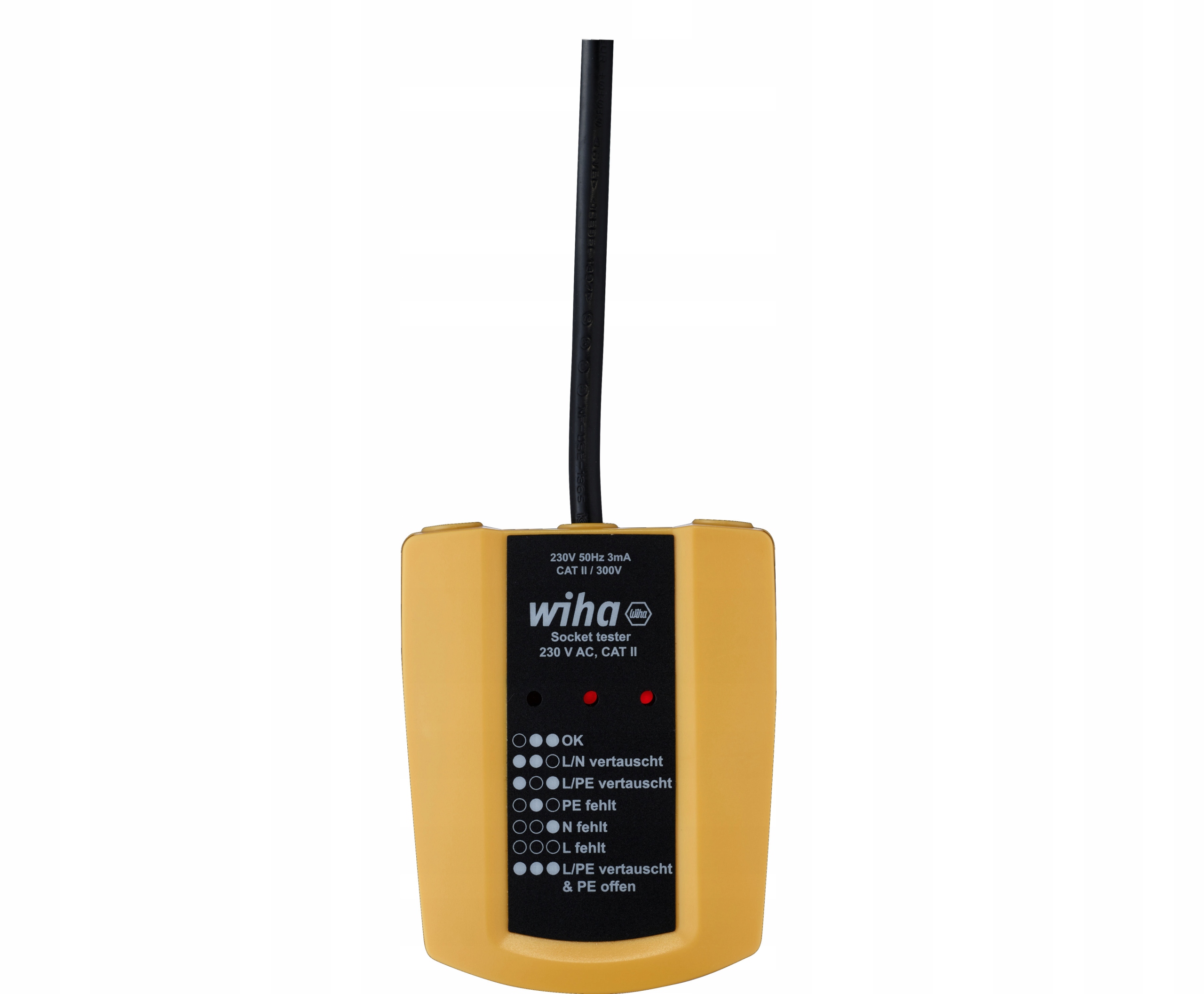 Wiha Tester sieťových zásuviek 230 V Ac, Cat II