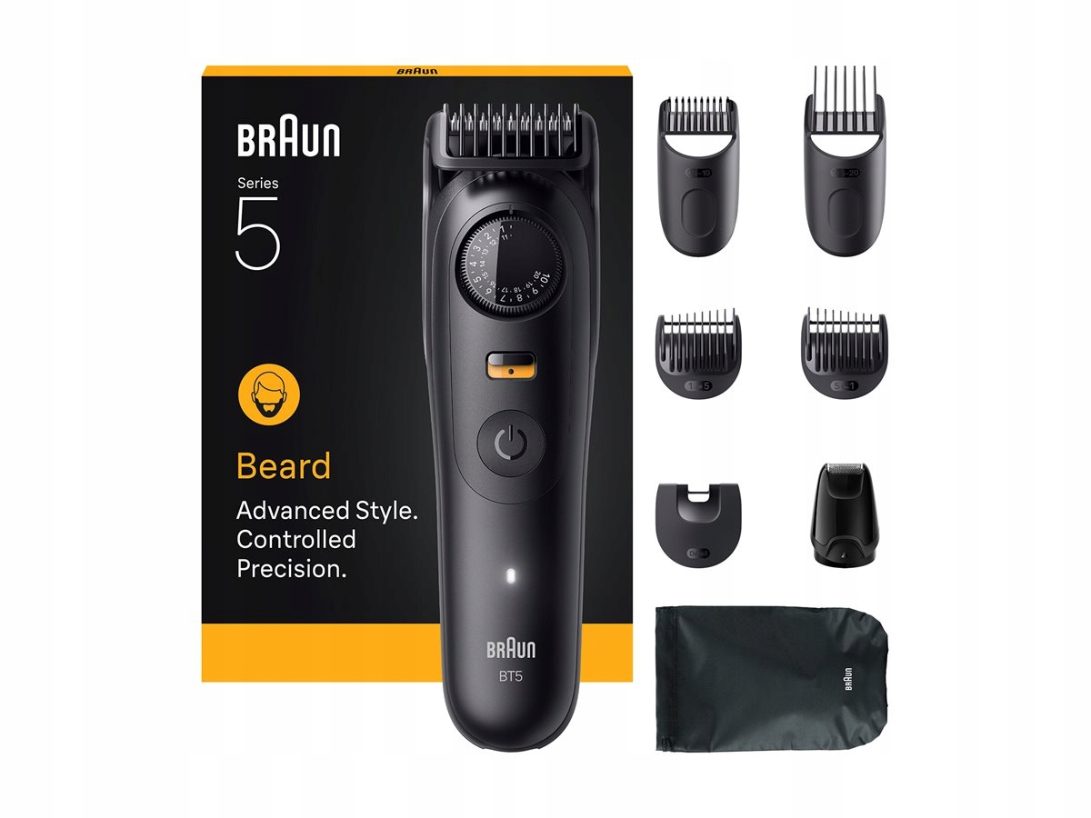 Trymer do brody Braun Series 5 BT5560 Bezwodny, 40 ustawień długości