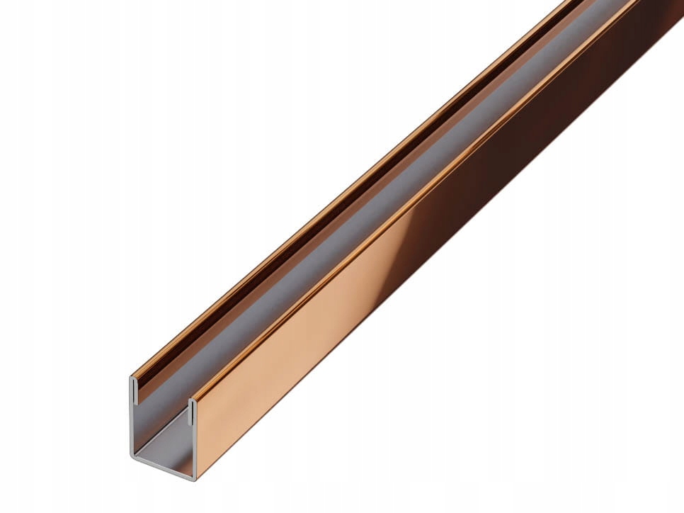 Montážní Profil Na Sklo Měděný Lesk 270 cm