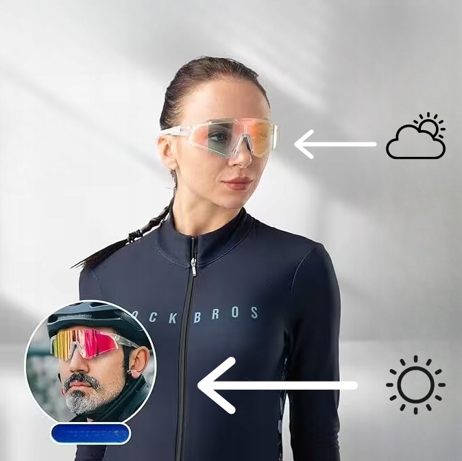 ROCKBROS OKULARY ROWEROWE SPORTOWE NA ROWER POLARYZACYJNE UV400 POLARYZACJA Marka Rockbros