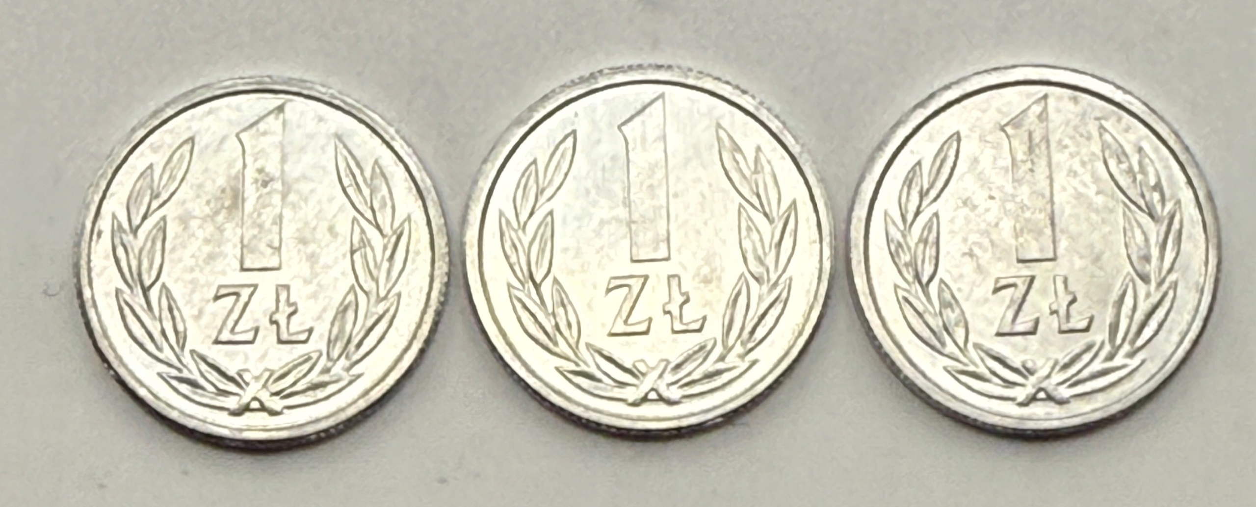 1 zł złoty - 1990 - 3 MONETY - MENNICZE