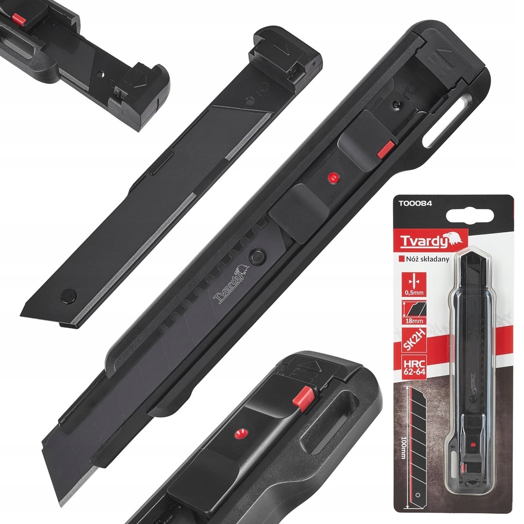 Nożyk do tapet EasyGrip 18 mm SK2H 100x18x0.5 mm Tvardy T00084