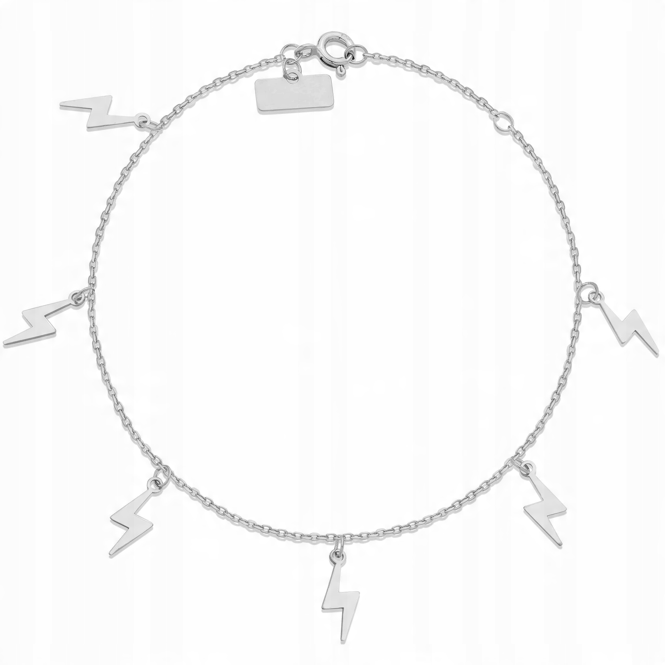 

Srebrna bransoletka 925 Choker Błyskawica Grawer