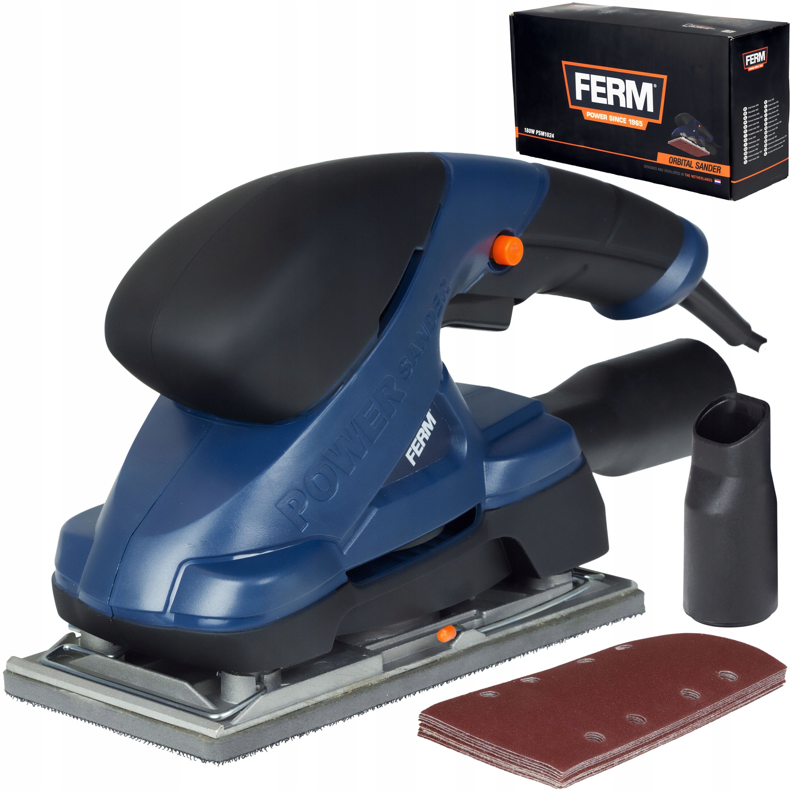 

Szlifierka Oscylacyjna 180W + Akcesoria - Ferm