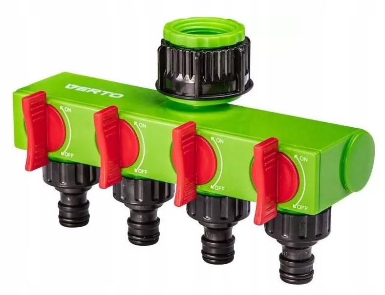 

Verto Rozdzielacz Do Przyłącza Wody Poczwórny