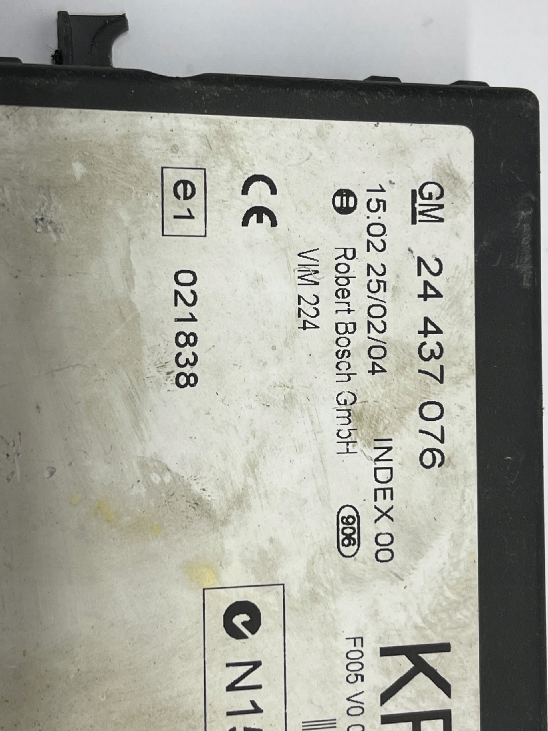 Unité commande confort Opel OE 24437076KF