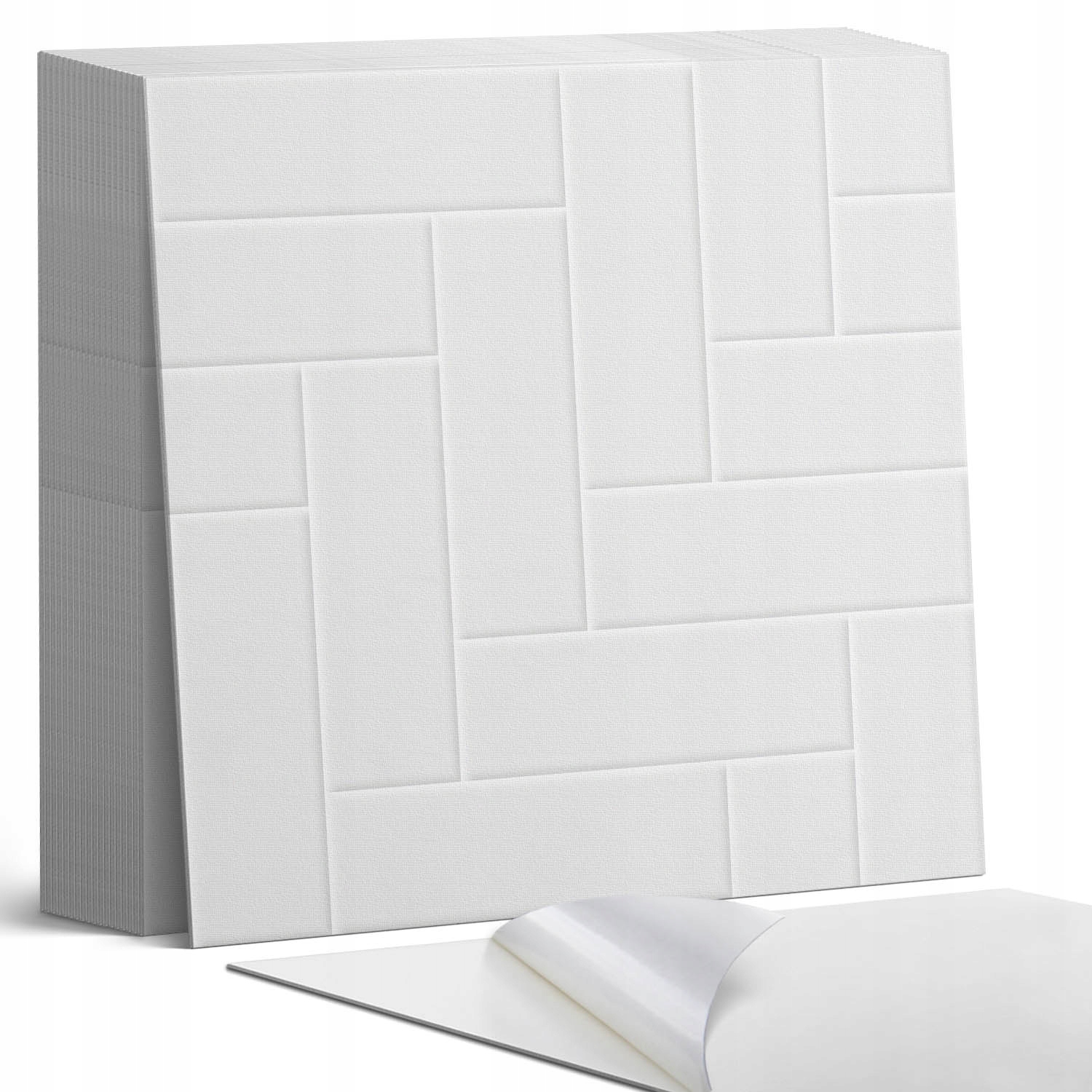 Sada dlaždic Vinyl Pvc Cihlové motivy v klasické jedle 20 x 20 x 20 cm
