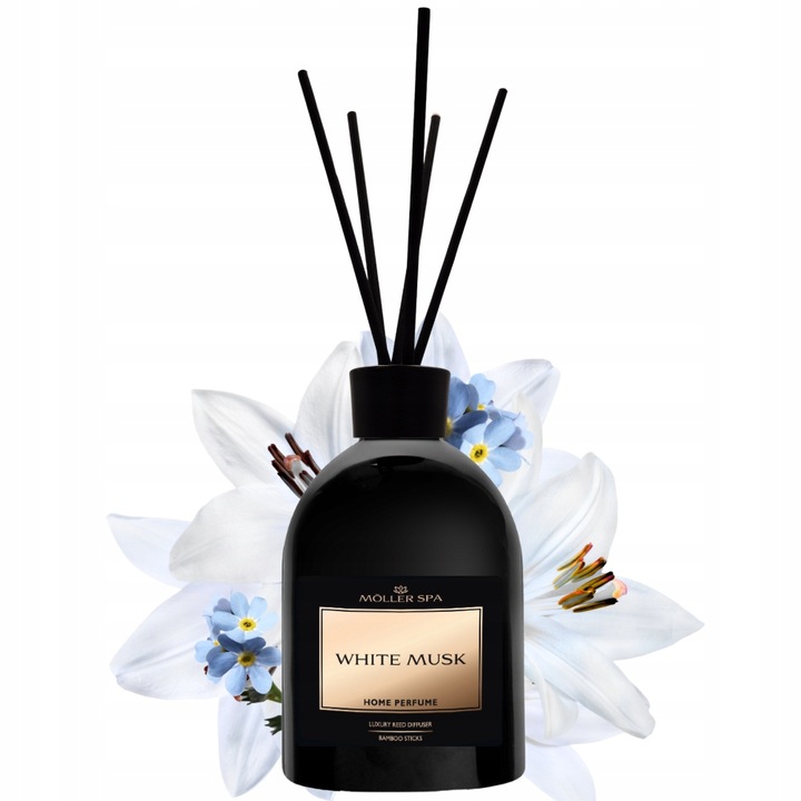 Zapach do domu dyfuzor białe piżmo do 90 dni patyczki odświeżacz 250ml