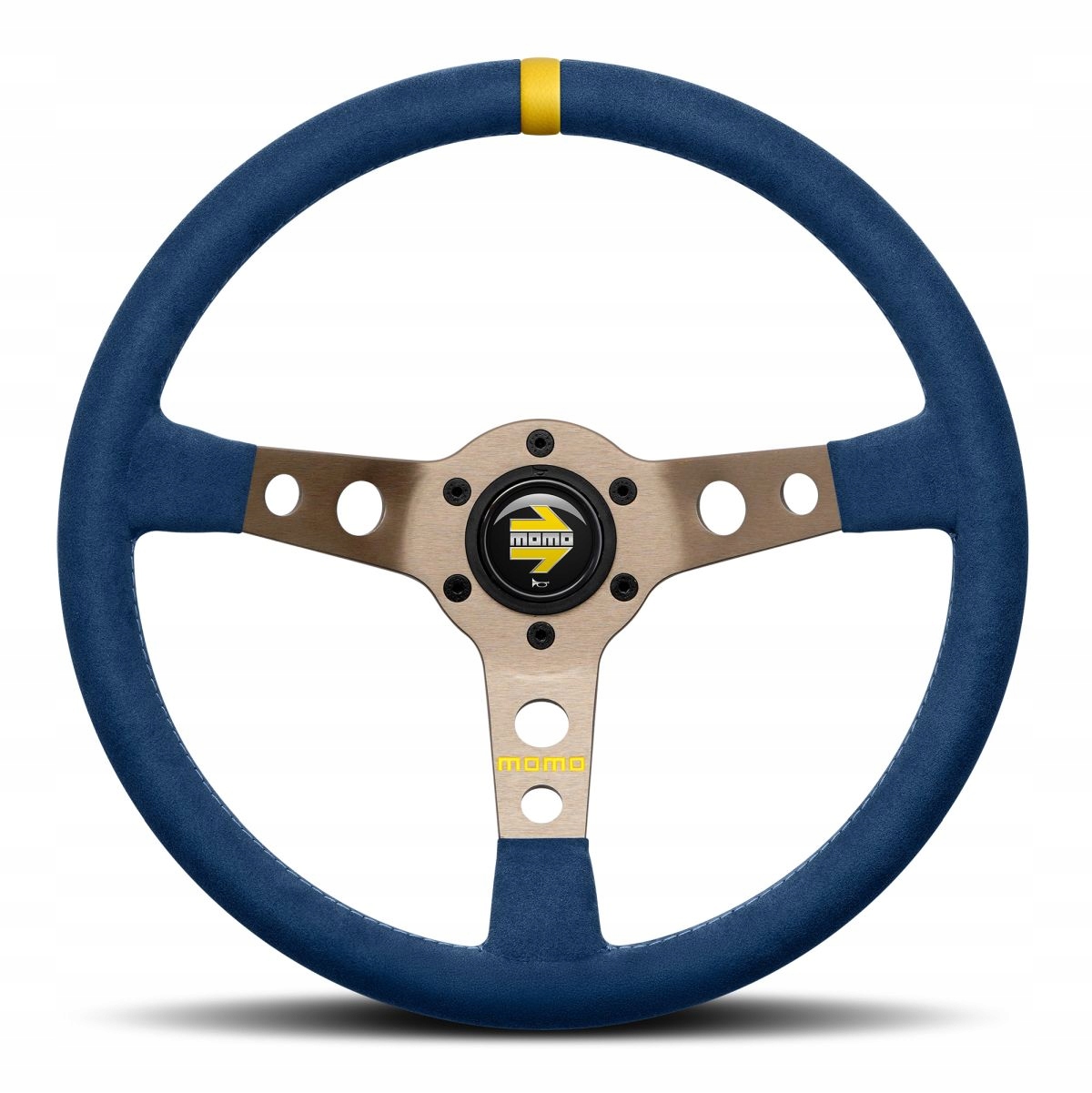Športový volant Momo Model 07 Color Nfc 350 mm mikrovlákno Modrá