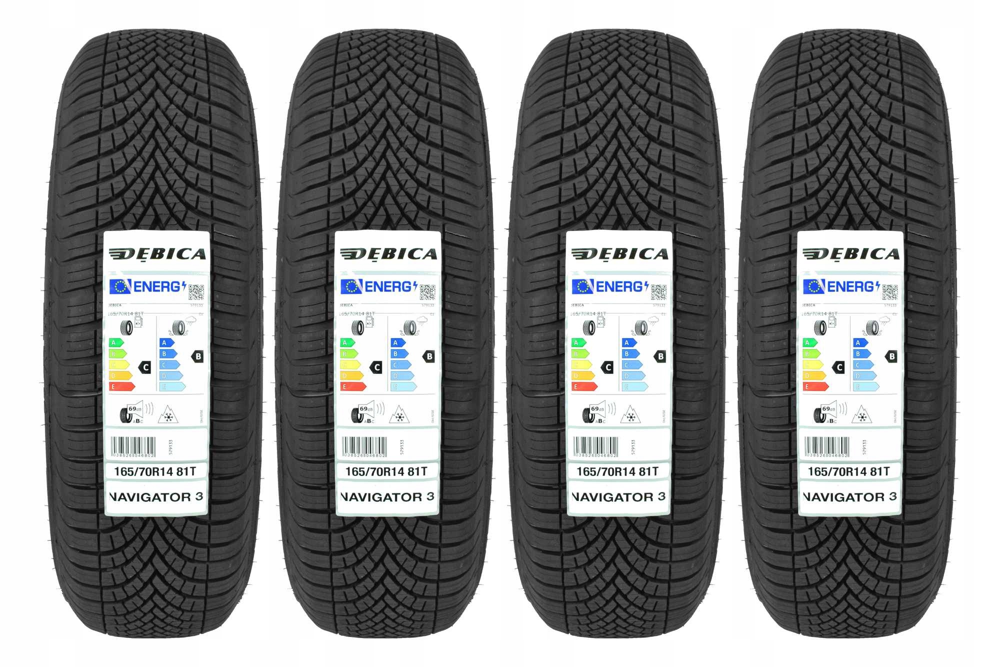 

4 Nowe Opony Całoroczne 165/70R14 Dębica Navigator