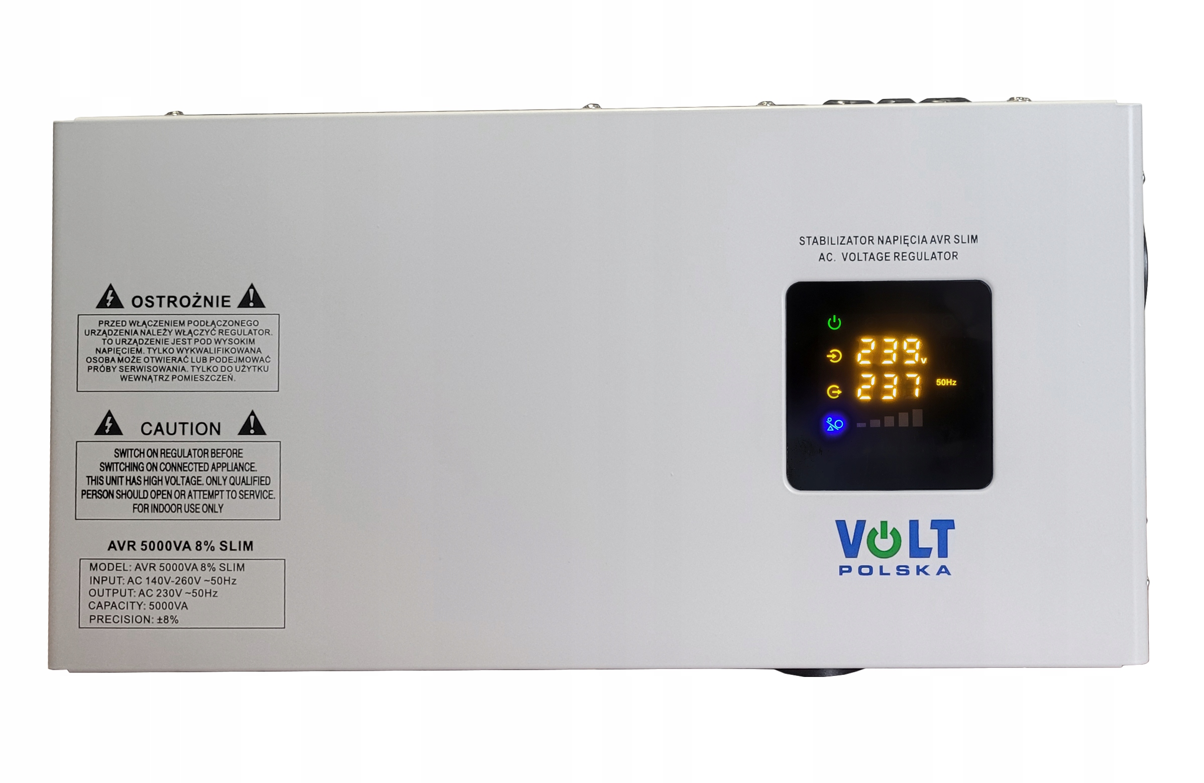 VOLT STABILIZATOR NAPIĘCIA SIECIOWEGO AVR 5000 (5000VA) SLIM Rodzaj przenośny