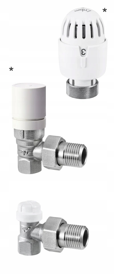 20780400 Sada termostatického úhlového ventilu 1/2" pro trubky série