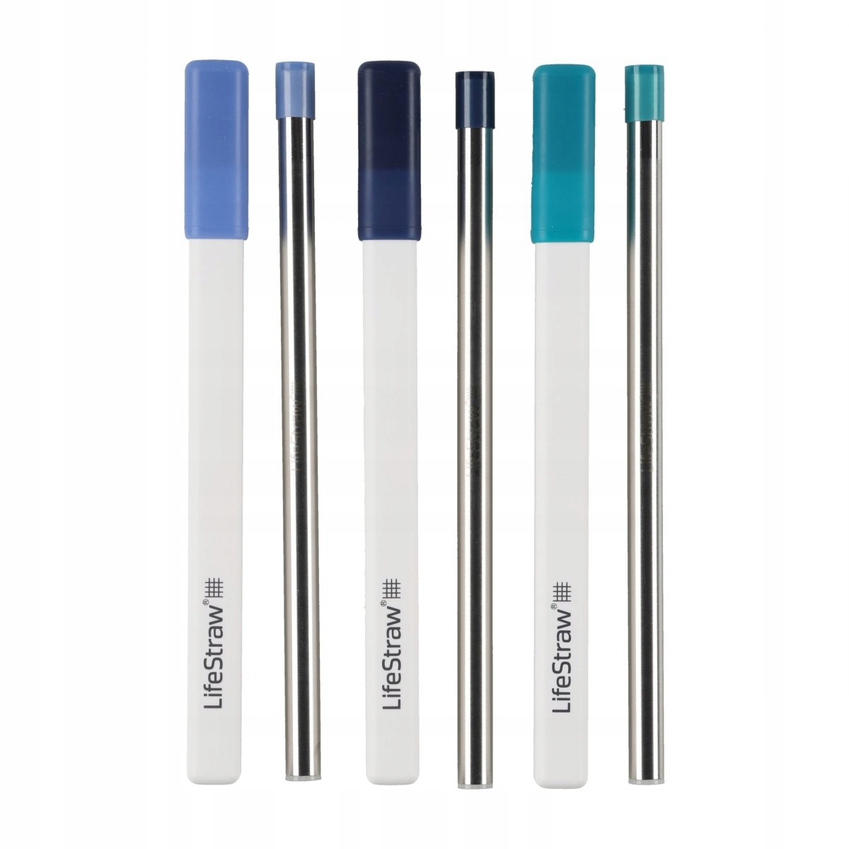 Filtr na vodu s brčkem LifeStraw Sip 3 pack stormy, laguna, midnight blue
