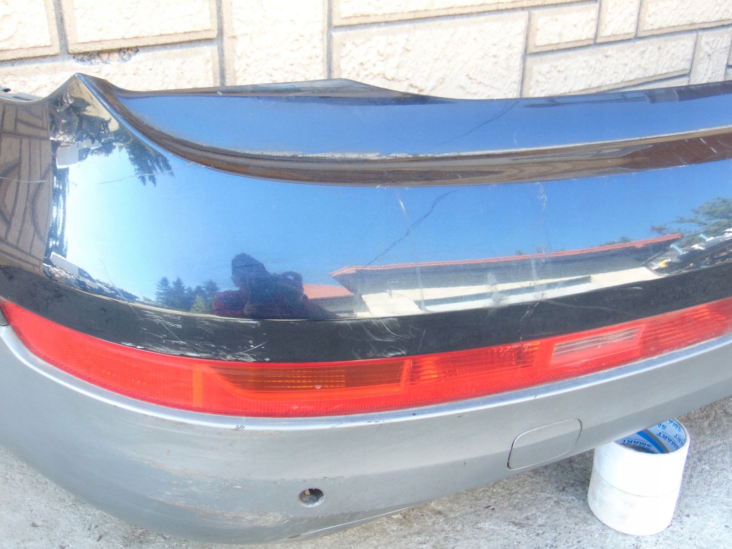 bumper rear part rear AUDI Q7 4L LZ5Q PDC