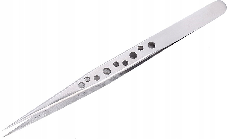 PINCETA PENSETA PĘSETA STAL NIERDZEWNA PROSTA ANTYSTATYCZNA 14cm Model PROSTA
