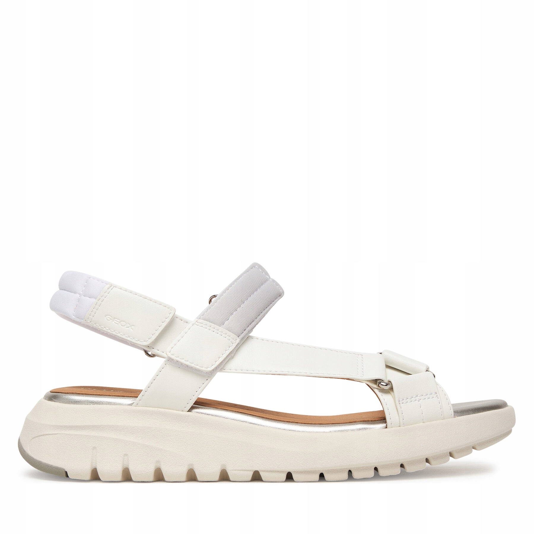 Geox Bílé dámské sandály Geox Flextride S