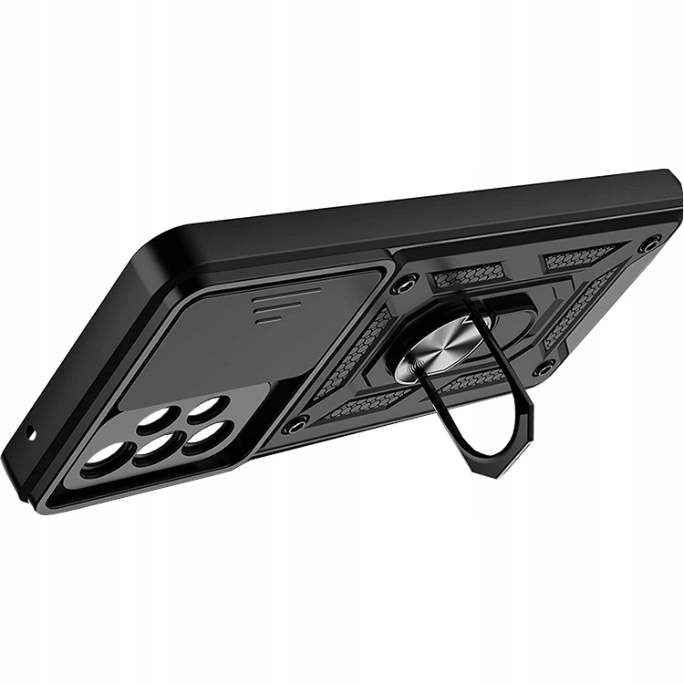 ETUI PANCERNE SLIDE RING do SAMSUNG A52S A52+SZKŁO Materiał tworzywo sztuczne