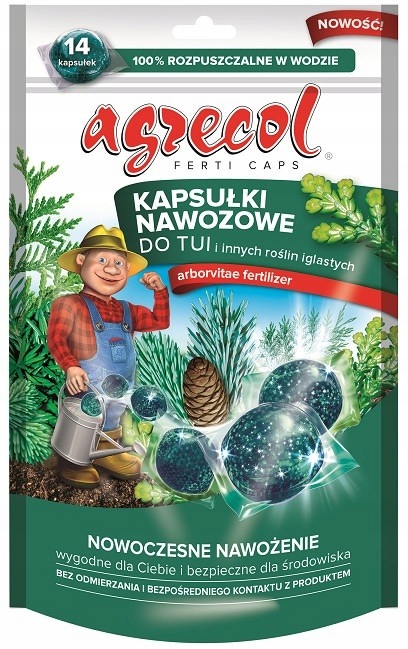 

Kapsułki nawozowe do tui i innych iglaków Agrecol