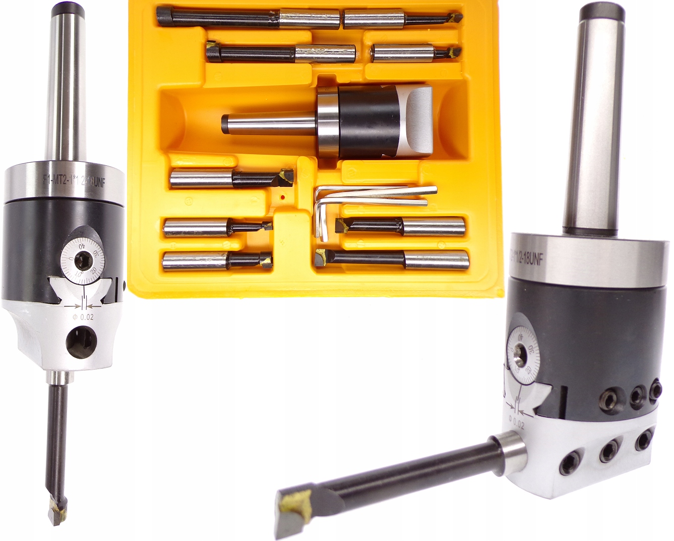 Wytaczadło Fi 50mm 9 Noży Fi 12mm Stożek Trzpień 2 MK2 Głowica Wytaczarska