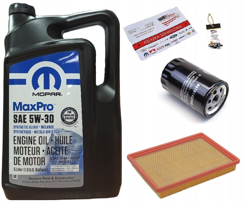 MOPAR 5W30 + FILTRY JEEP LIBERTY 3,7 02-06