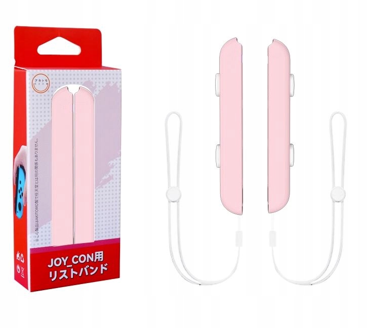 Pasek uchwyt na rękę Joy-Con Strap Smycz NS Switch OLED - 2 szt. Różowe