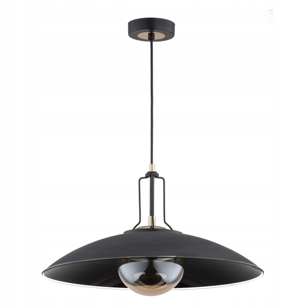 Kuchynská industriálna lampa na strope Aurus Čierna nad ostrovom