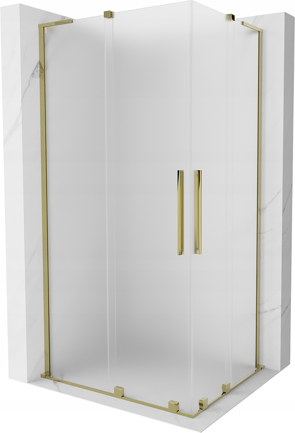Mexen Velar L Duo Kabina Prysznicowa Rozsuwana 90X80CM Szron Złota