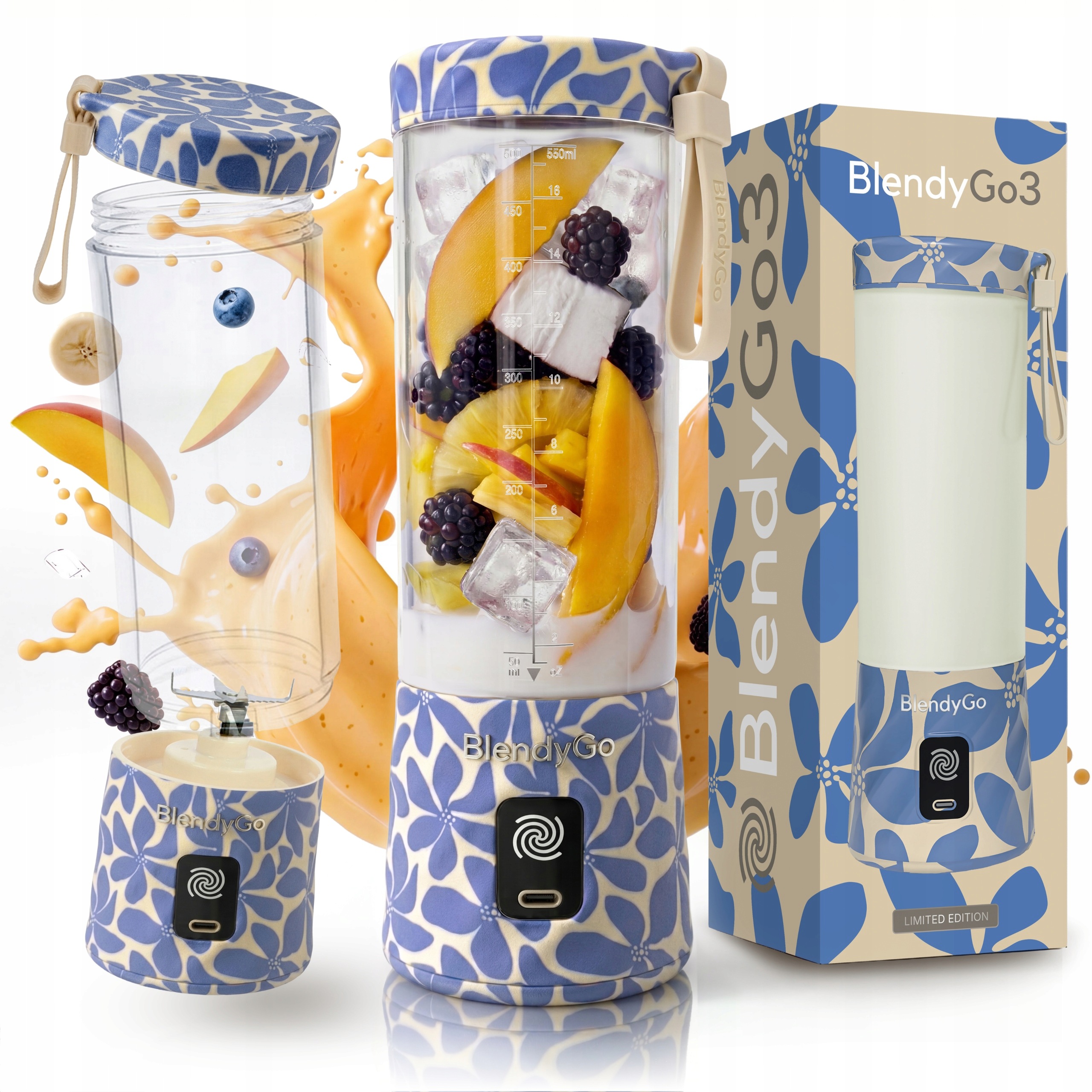 Originální mixér BlendyGo 3 Bezdrátový Usb Blender nové generace